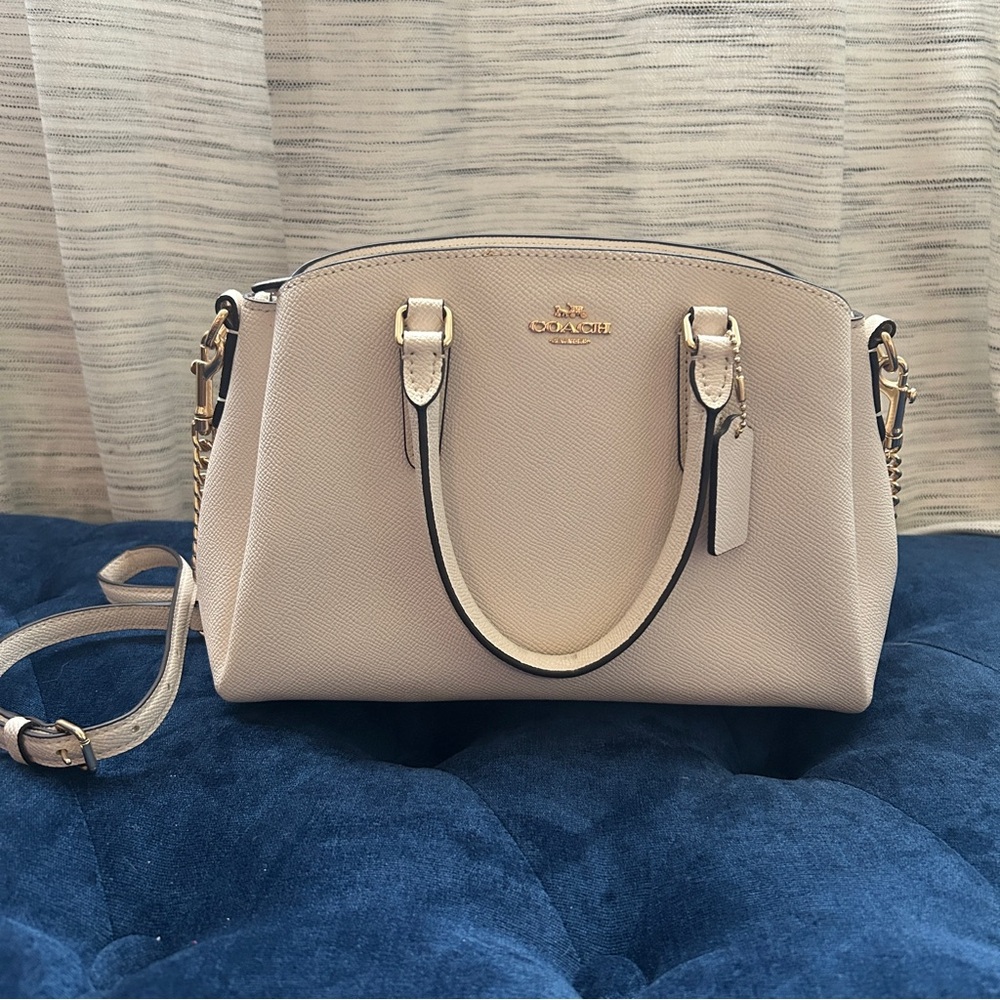 Coach Cream Leather Handbag NWT